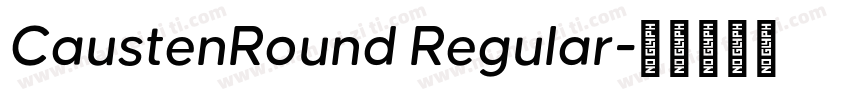 CaustenRound Regular字体转换